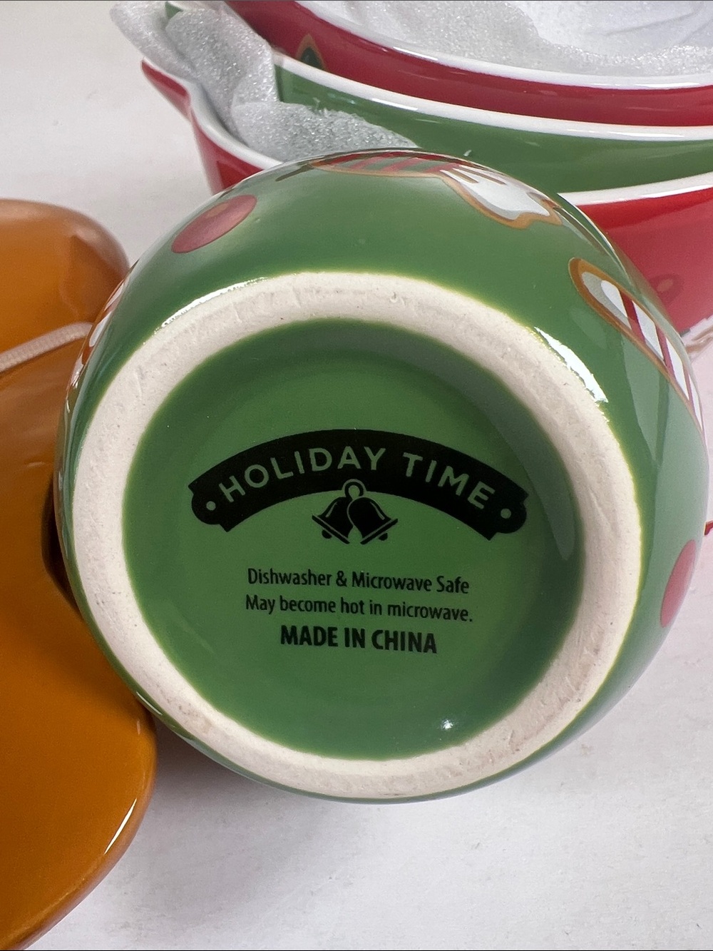 Holiday Time Red & Green Gingerbread Stackable Measuring Cups Set - Picture 3 of 14